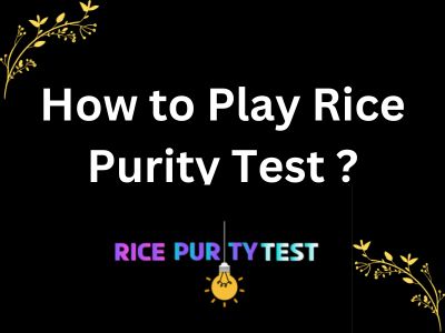 What is the Rice purity test and how do you play